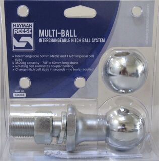 Convert-a-ball changeable towball